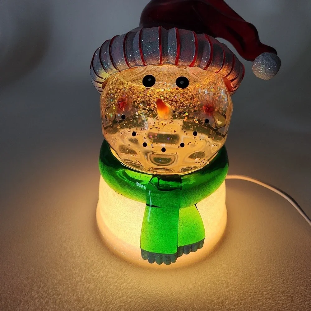 Snowman Head‎ Glitter Lamp With Original Box
